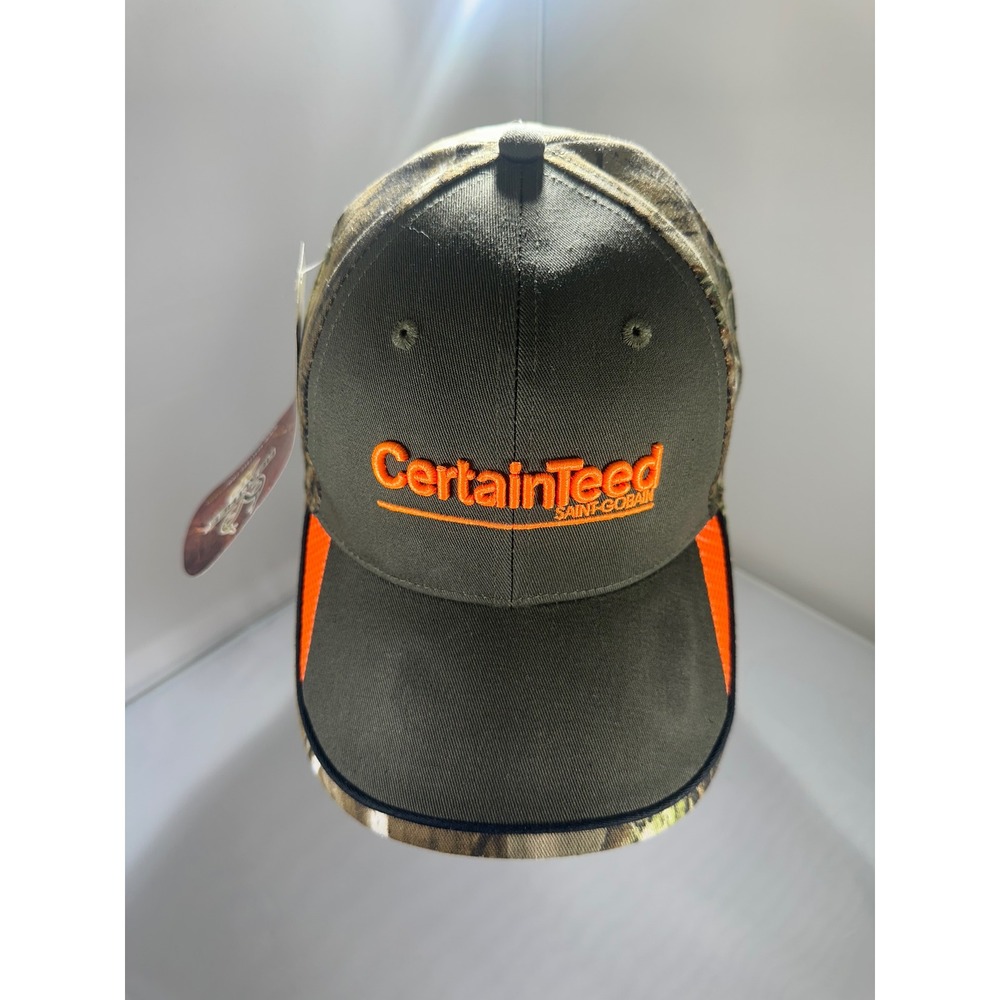 CertainTeed Realtree AP Camo Hat Mens Orange Olive Green PSG Baseball Cap NWT
